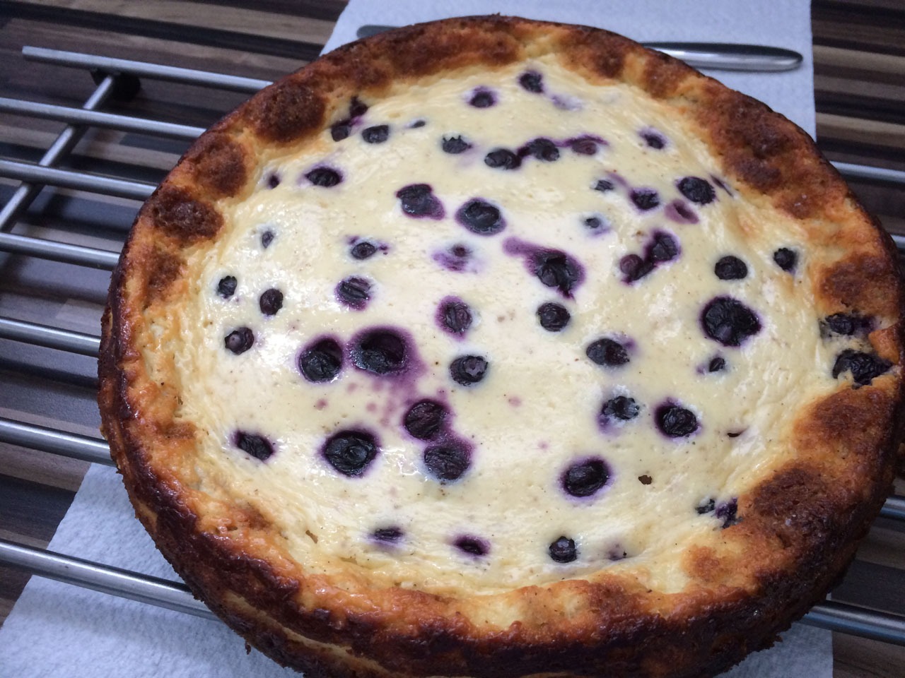 Zubereitung Blueberry Cheesecake